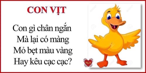 Câu đố: Đố bé con gì?